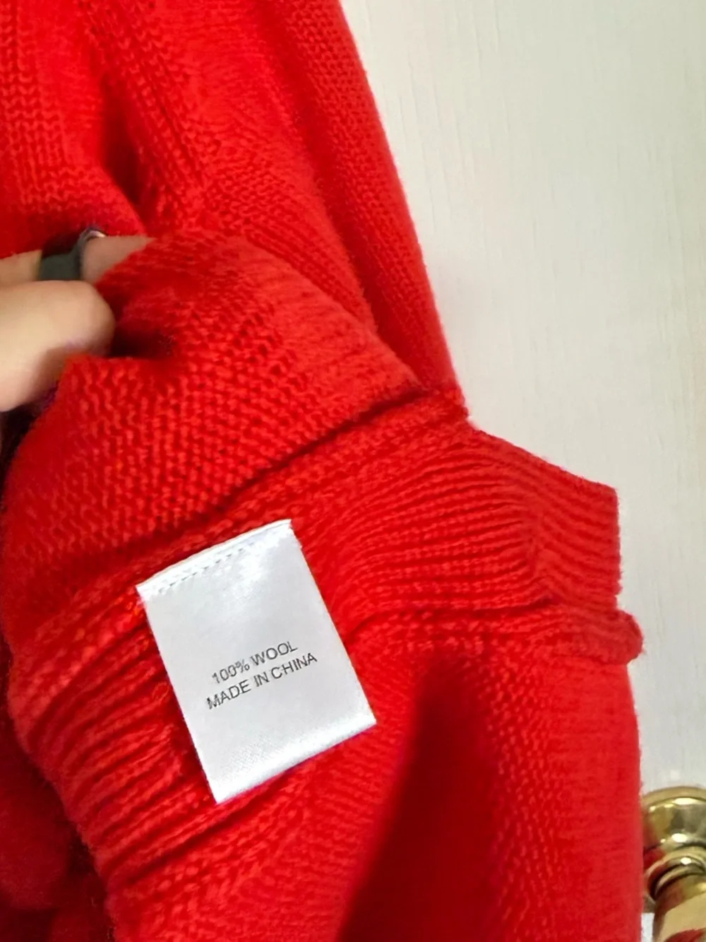 Tuckernuck Bexley Wool Crew Sweater in Poppy Red - Picture 5 of 8